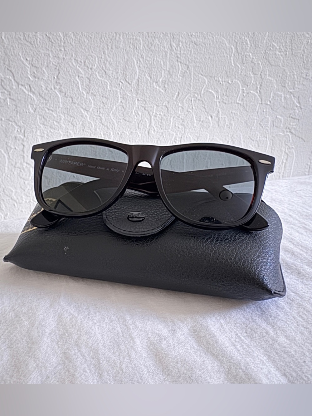 Ray-Ban Black Wayfarer Sunglasses with Dark Lenses